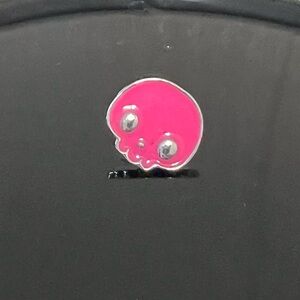 Lapel Pin, Pink Skull